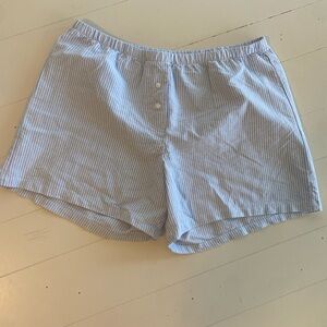 Brandy Melville Striped Linen Shorts